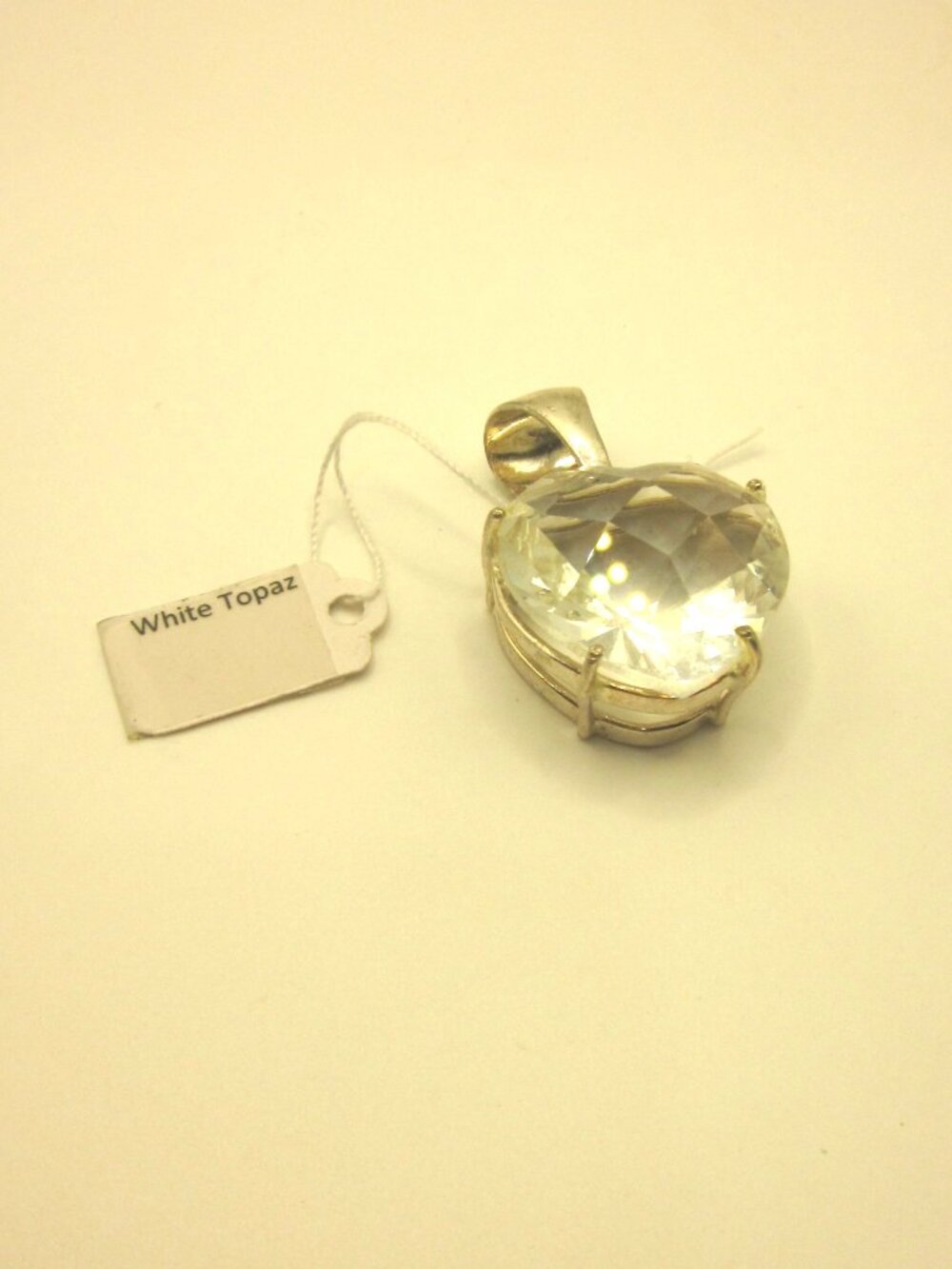 White Topaz 925 Pendant